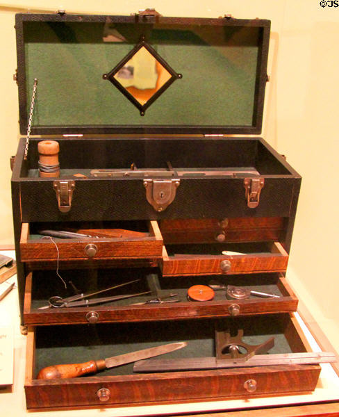 Orville Wright's toolbox at Wright Brothers Aviation Center. Dayton, OH.