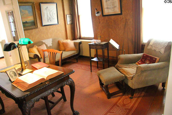 Orville Wright's library at Hawthorn Hill. Dayton, OH.
