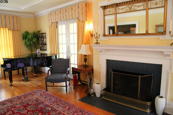 Living room at Wright's Hawthorn Hill. Dayton, OH.