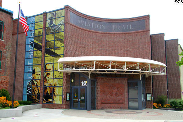 Aviation Trail visitor center at Wright Cycle Co. shop. Dayton, OH.