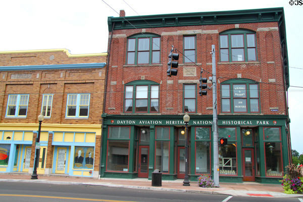 Setzer & Hoover Blocks heritage buildings preserved at Dayton Aviation Heritage National Historical Park. Dayton, OH.
