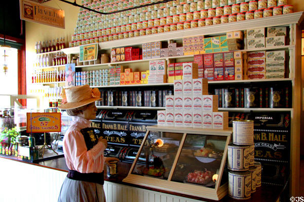 Hale's Grocery (1900-17) in Hoover Block at Dayton Aviation Heritage National Historical Par. Dayton, OH.
