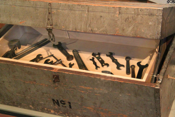 Wright Brothers toolbox at Wright Brothers Memorial. Dayton, OH.