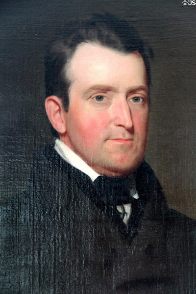Portrait of John Johnston, U.S. Indian Agent for western Ohio (1812-29) who kept Ohio Indians neutral during War of 1812 at Johnston Farm. Piqua, OH.