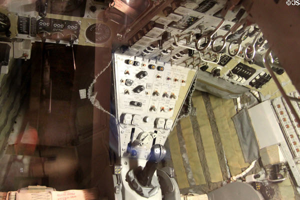 Controls of Gemini space capsule at Neil Armstrong Museum. Wapakoneta, OH.