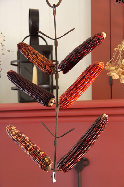 Corn drying rack in Kitchen of Whitney home at Historic Kirtland Village. Kirtland, OH.