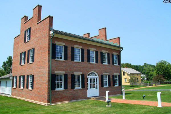 John Johnson Inn (1830s) at Historic Kirtland Village. Kirtland, OH.