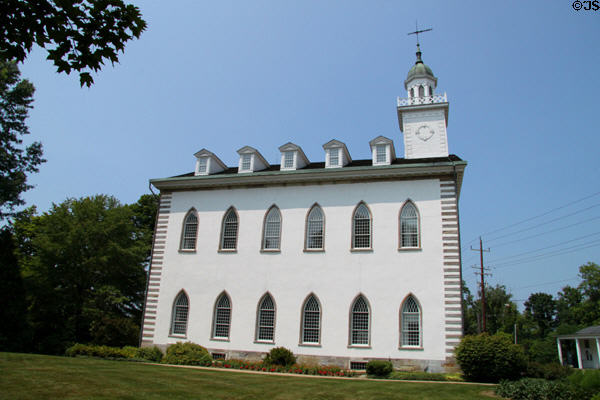 Gothic side windows of Kirtland Temple. Kirtland, OH.