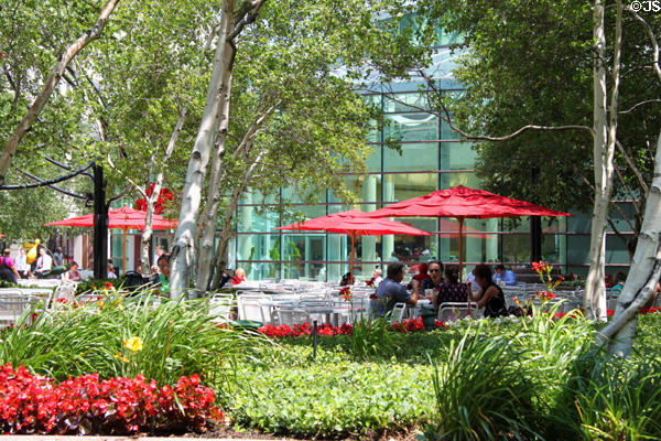 Garden cafe beside Galleria at Erieview. Cleveland, OH.