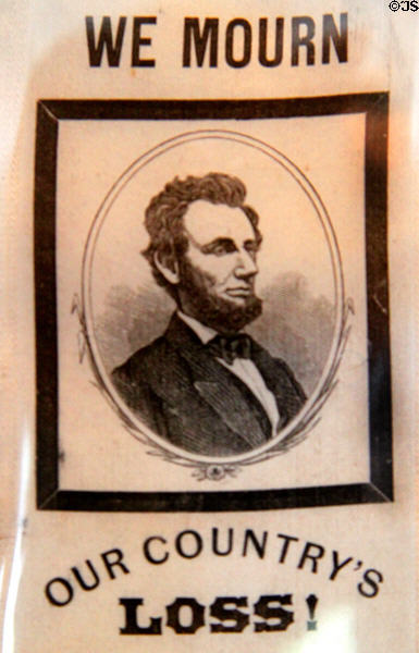 Abraham Lincoln mourning ribbon (1865) at Cleveland History Center. Cleveland, OH.