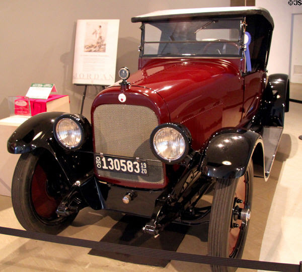 Jordan Playboy Roadster (1920) from Cleveland, OH at Crawford Auto Aviation Museum of Cleveland History Center. Cleveland, OH.