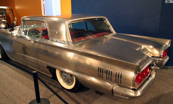 Ford Thunderbird (stainless steel) (1960) from Dearborn, MI at Crawford Auto Aviation Museum of Cleveland History Center. Cleveland, OH.