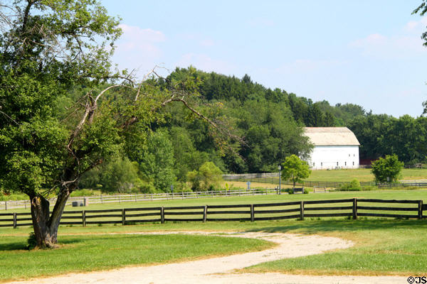 Farm landscape at Hale Farm. Cleveland, OH.