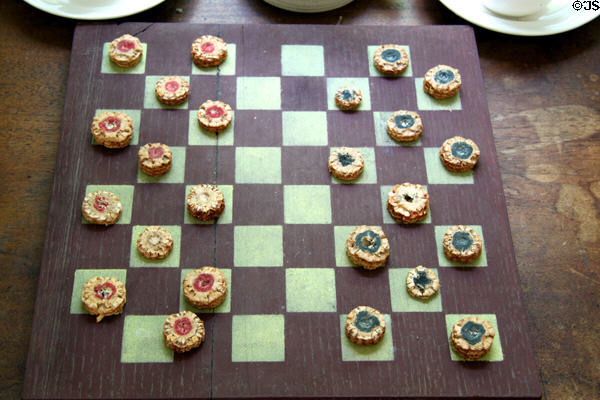 Corncob checkers set in General Store at Hale Farm. Cleveland, OH.
