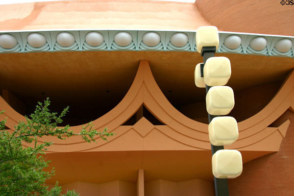Arches & curves of Bartlesville Community Center in Frank Lloyd Wright tradition. Bartlesville, OK.