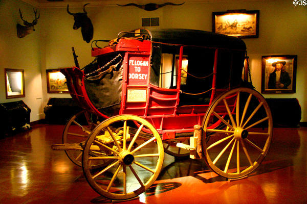 Concord stage coach at Woolaroc Museum. Bartlesville, OK.