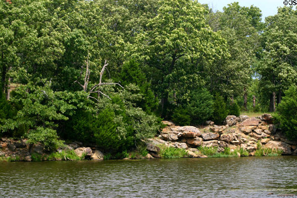 Oklahoma landscape of Woolaroc Ranch. Bartlesville, OK.