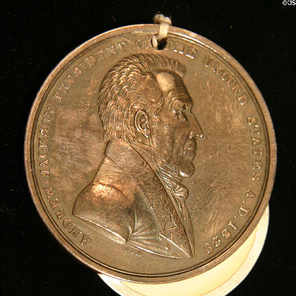 Medal of 7th President Andrew Jackson (1829-1837) lived (1767-1845). OK.