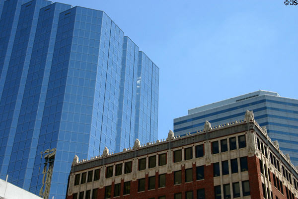Leadership Square over Court Plaza. Oklahoma City, OK.
