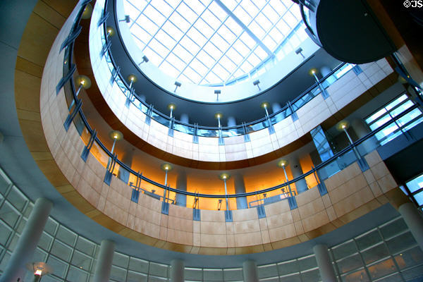 Atrium of Ronald J. Norick Downtown Library. Oklahoma City, OK.