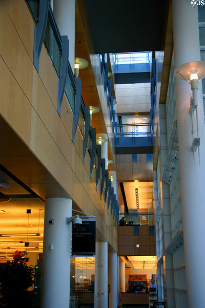 Lobby of Ronald J. Norick Downtown Library. Oklahoma City, OK.