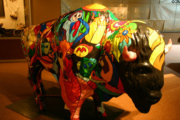 Kerrphilo by Leslie E. Davis at Spirit of the Buffalo OK Centennial street art project. Oklahoma City, OK.