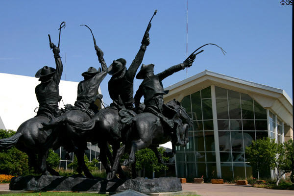 Coming through the Rye enlarged from sculpture by Frederic Remington at National Cowboy Museum. Oklahoma City, OK.