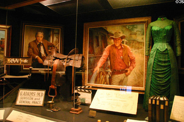 Memorabilia from Gunsmoke TV show at National Cowboy Museum. Oklahoma City, OK.