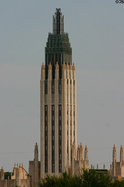Boston Avenue Methodist Church (1929) (1301 South Boston Ave.). Tulsa, OK. Style: Art Deco. Architect: Adah Robinson + Bruce Goff.
