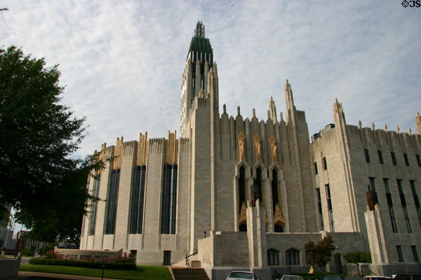 Facade of Boston Avenue Methodist Church. Tulsa, OK.