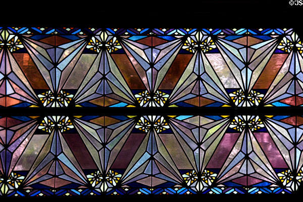 Stained glass windows of Boston Avenue Methodist Church. Tulsa, OK.
