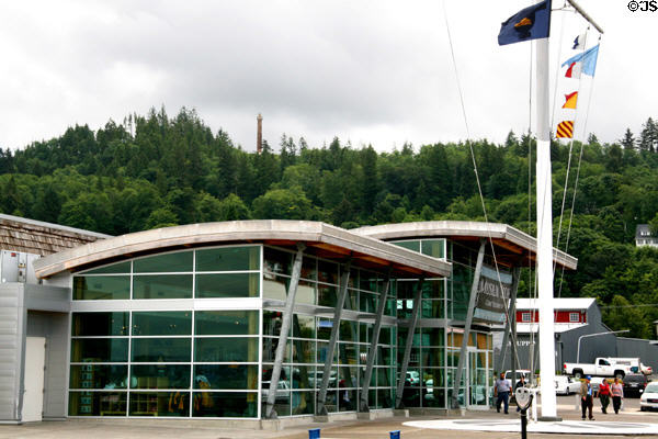 Columbia River Maritime Museum & Astoria Column. Astoria, OR.