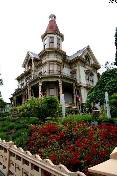 Captain George Flavel House (1885) (441 8th St.). Astoria, OR. Style: Queen Anne. On National Register.
