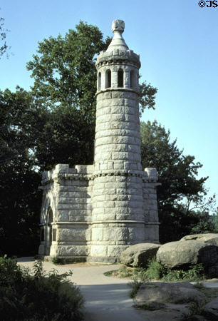 Monument on Little Round Top part of the southern end of Union lines at Gettysburg National Military Park. Gettysburg, PA.