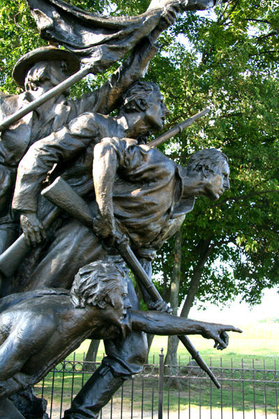 Details of North Carolina monument at Gettysburg National Military Park. Gettysburg, PA.