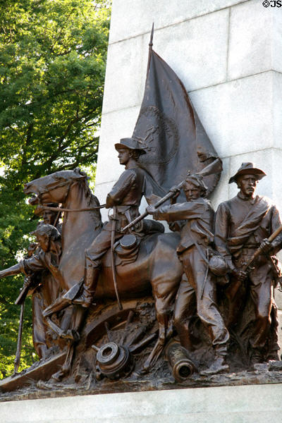 Details of Virginia monument at Gettysburg National Military Park. Gettysburg, PA.