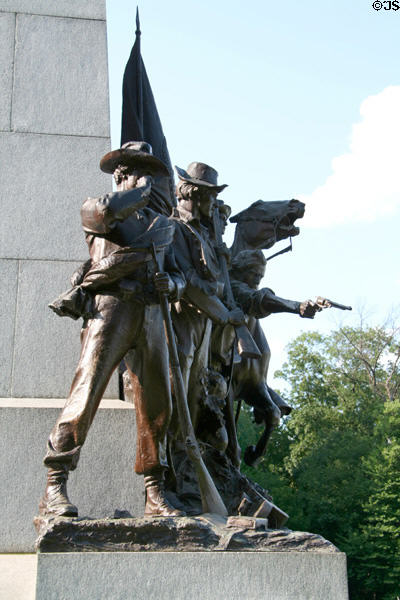 Details of Virginia monument at Gettysburg National Military Park. Gettysburg, PA.
