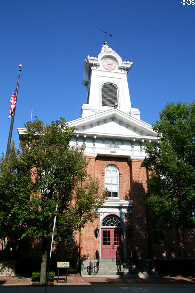 Adams County Court House (1859) (Baltimore at Middle Sts.). Gettysburg, PA. Style: Italianate. Architect: S.D. Button & John R. Turner. On National Register.