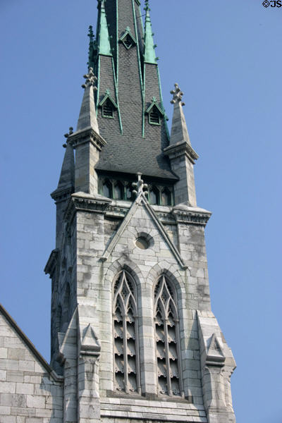 Spire details of Grace United Methodist (Episcopal) Church. Harrisburg, PA.