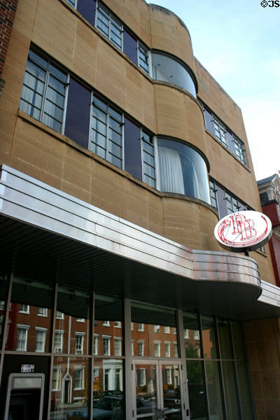 Moderne-style building on Market St. York, PA. Style: Moderne.