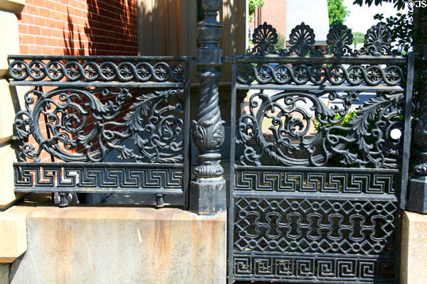 Cast iron fence at York House. York, PA.