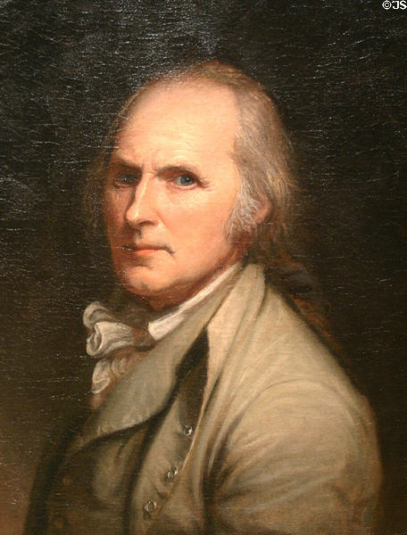 Self portrait of Charles Willson Peale (c1795) in National Portrait Gallery. Philadelphia, PA.