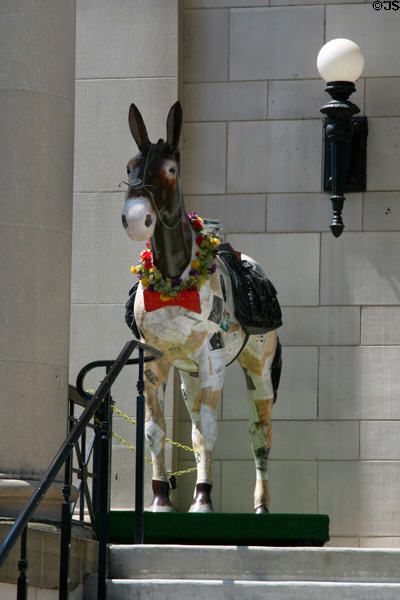 Street art painted mule 