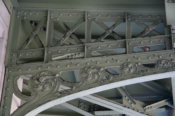Cast iron canopy details of Lackawanna Railroad Station. Scranton, PA.