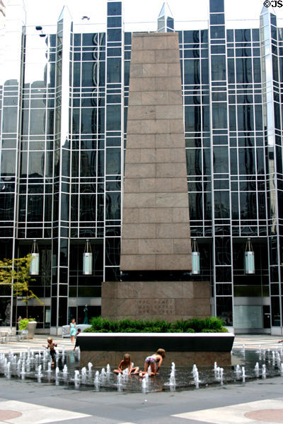 Fountain in PPG Place. Pittsburgh, PA.