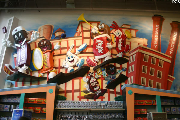 Hershey's Chocolate World sign. Hershey, PA.
