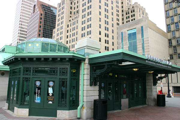 Intermodal Transportation Center on Kennedy Square. Providence, RI.