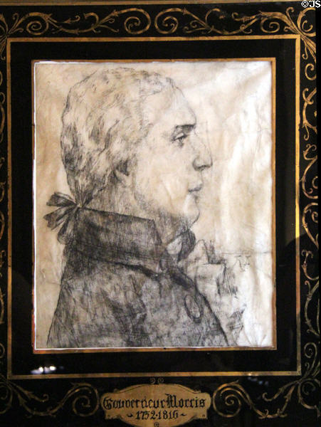Portrait of Gouverneur Morris (1752-1816) at Chepstow. Newport, RI.