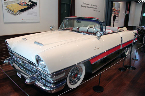 Packard Caribbean convertible (1955) at Audrain Automobile Museum. Newport, RI.
