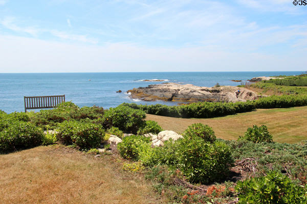 Oceanfront garden by Frederick Law Olmsted's firm at Rough Point. Newport, RI.